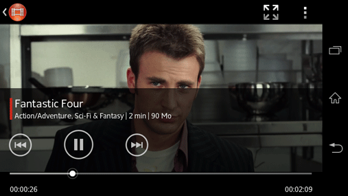 Sony Xperia M : lecture fantastic 4