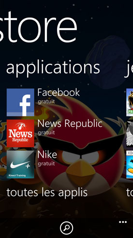 HTC Windows Phone 8X : Windows Store