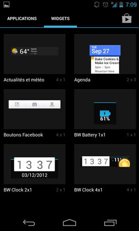 LG Google Nexus 4 : système d'exploitation + interface utilisateur + nouveautés d'Android 4.2 Jelly Bean 