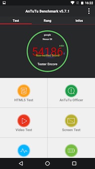 Google Nexus 5X performances