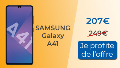 Soldes : Samsung Galaxy A41 en promotion à 207?