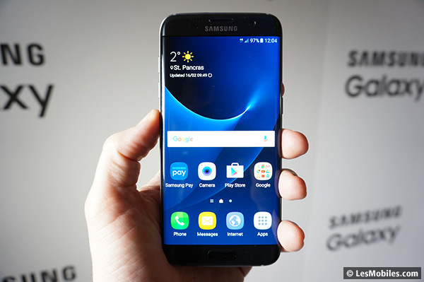 Le Samsung Galaxy S7 Edge également dévoilé (MWC 2016)